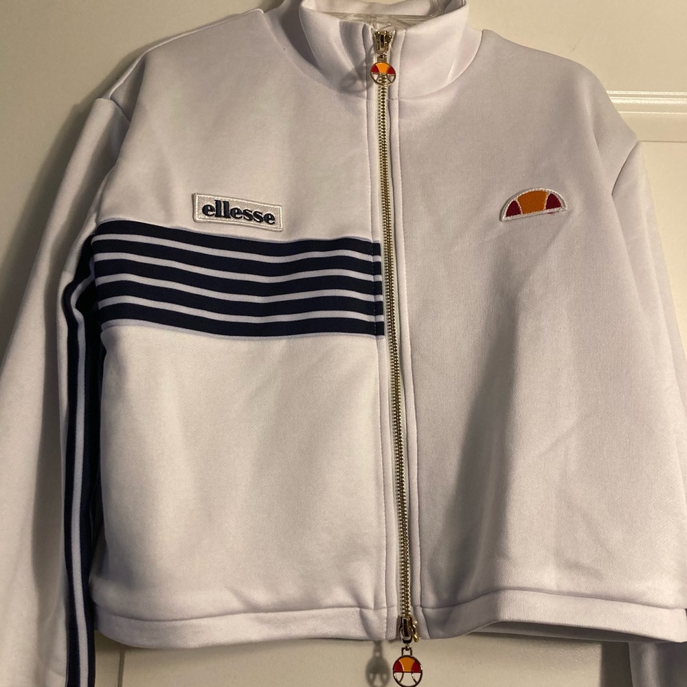 Ellesse Cecillo Retro Crop Track Jacket NWT - Picture 5 of 12